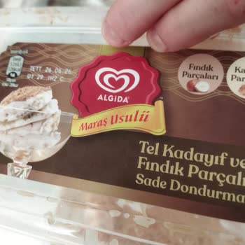Algida Dondurmanın Krem Şanti Olması