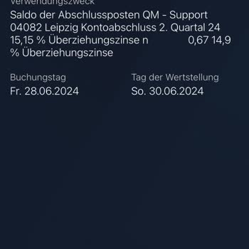 Deutsche Bank, Ich fordere Rückerstattung von 350 € wegen überhöhter Dispo-Gebühren mit 15 % Zinsen