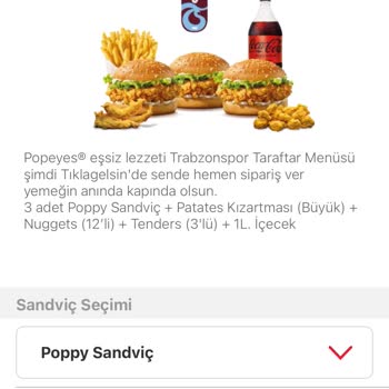 Popeyes İstenilen Menüyle Gelen Menünün Alakası Yok