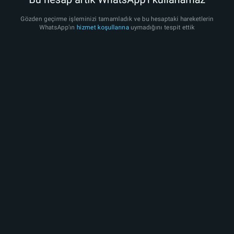 WhatsApp Kapandı Açılsın