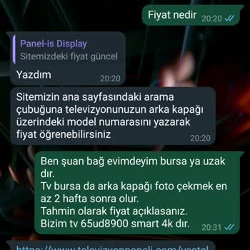 Vestel TV Ekran Panel Fiyat Kazı-gi