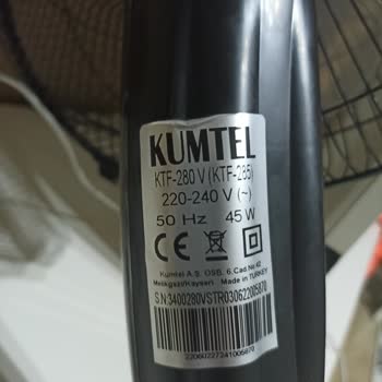 Kumtel Vantilatör Ayakları Kırıldı