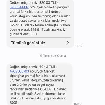 Şok Marketler Şok Teslim Edilmeyen Ürünün Fiyatını Aldı