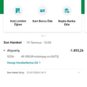 Garanti BBVA Acil Durum Şikayeti