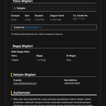 Türk Hava Yolları Şikayet
