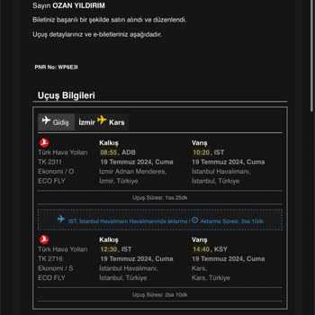 Türk Hava Yolları Şikayet