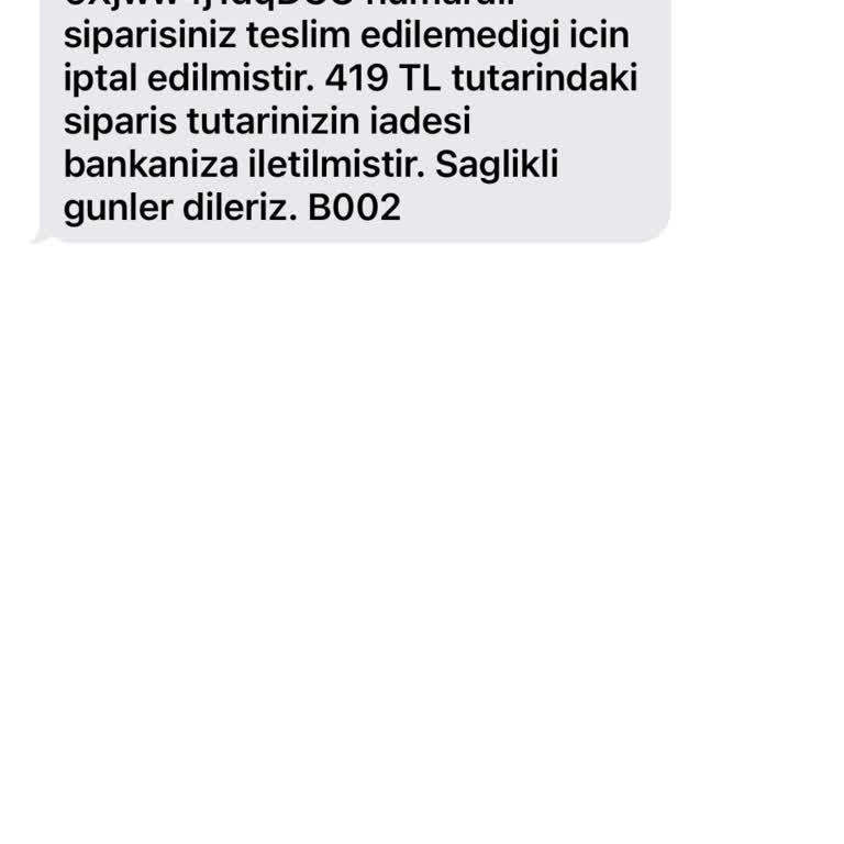 Bisu Para İademi Yapmıyor