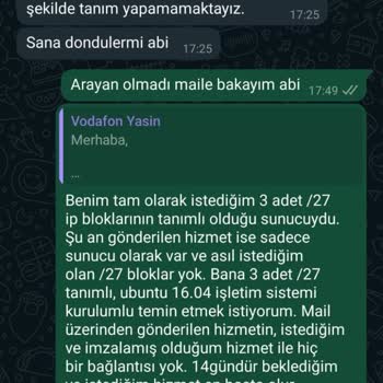 Özatalar Vodafone Almak İstediğim Hizmeti Sağlayamayıp Haksız Borç Bildirisi
