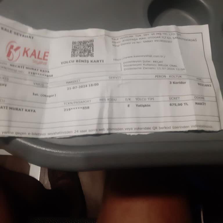 Kale Seyahat Otobüs Yolculuğu Ve Başımıza Gelenler.