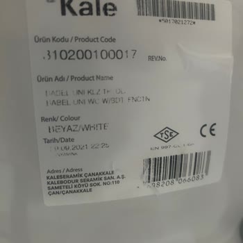 Kale Marka Klozet Kapağı Lekelenme Ve Amortisör Bozukluğu