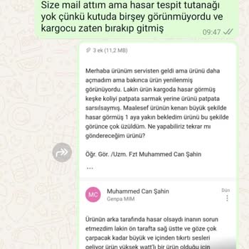 Xiaomi Marka Air Fryer'ım Genpa Servisinden Hasarlı Geri Gönderildi