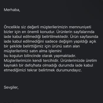 The Latest Thing Tüketici Hakları İade