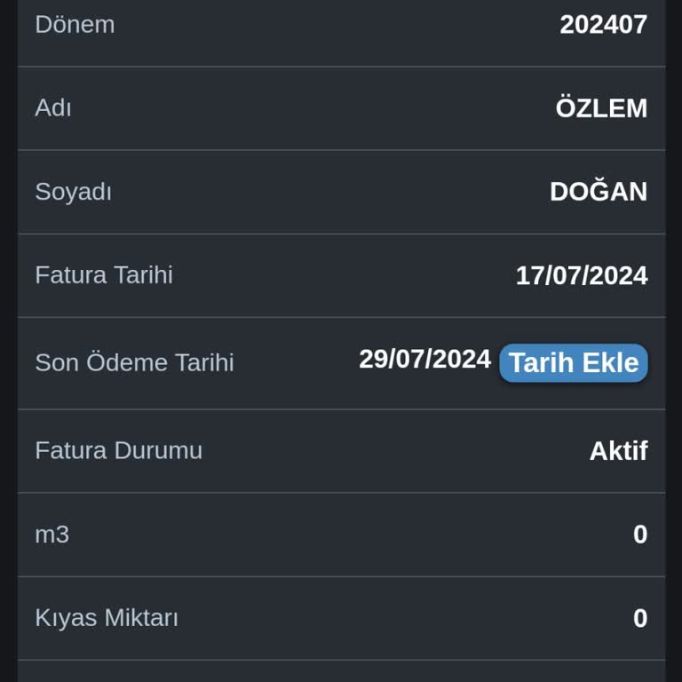 İSKİ Fatura Tutar İtirazı