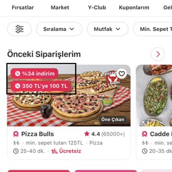 Yemeksepeti Gerçek Dışı İndirim Aldatmacılığı