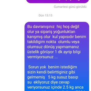 Yöresel Peynir Çarşısı Yanlış Ürün Ve Kötü Müşteri Hizmeti Deneyimi