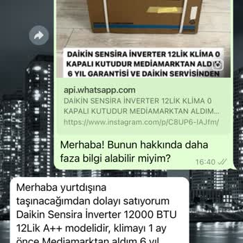 Sahibinden Klima Satışında Yaşanan Mağduriyet