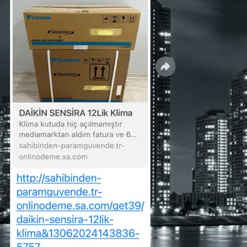 Sahibinden Klima Satışında Yaşanan Mağduriyet