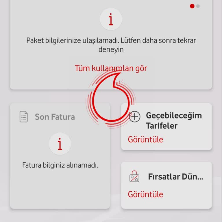 Vodafone Yanımda Çark Sorunu