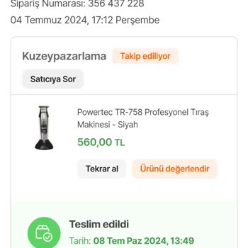 Hepsiburada'dan Aldığım Tıraş Makinesi Hayal Kırıklığı Yarattı