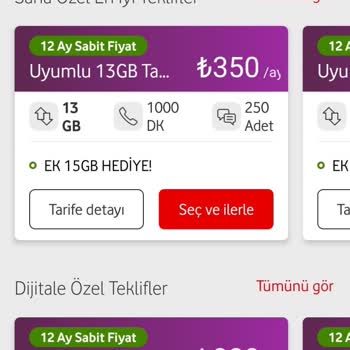 Vodafone Müşterilerini Yüksek Fiyatlara Mecbur Bırakıyor!