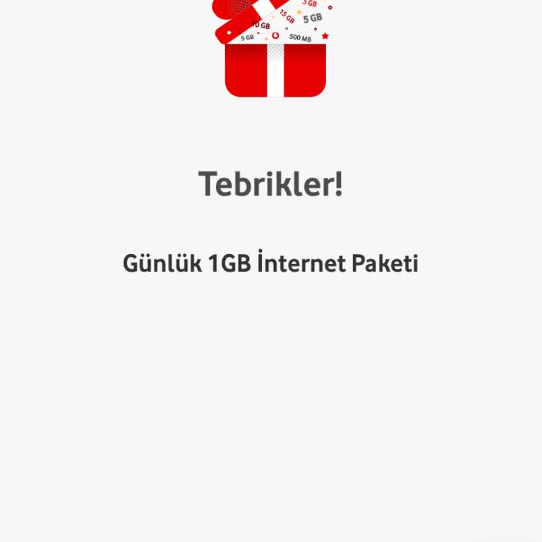 Vodafone Hediye Çarkı Günlük GB Sorunsalı