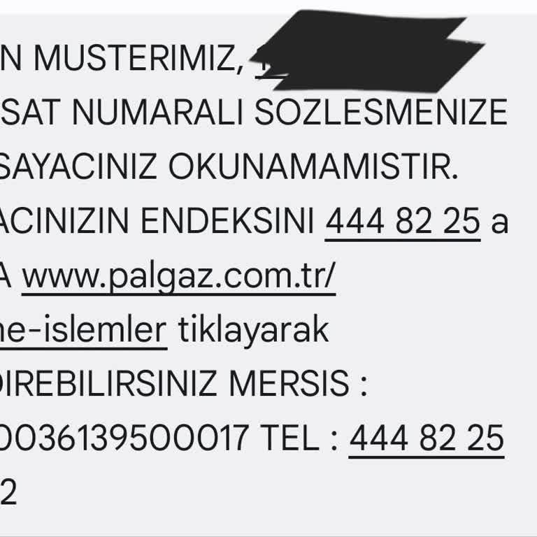 Palgaz Sayaç Oku (ya) Muyor, Benim Bildirmemi İstiyor