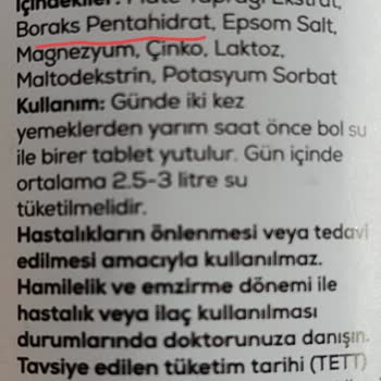 Borvitamin Şüpheli Bir Ürün