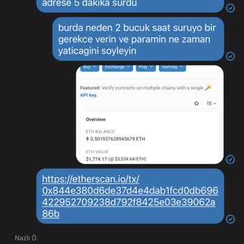 BTCTURK Ethereum Depoziti Gecikmesi Ve Kaybedilen Para