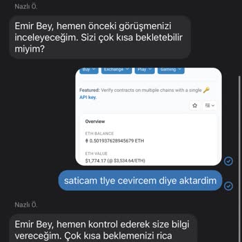 BTCTURK Ethereum Depoziti Gecikmesi Ve Kaybedilen Para