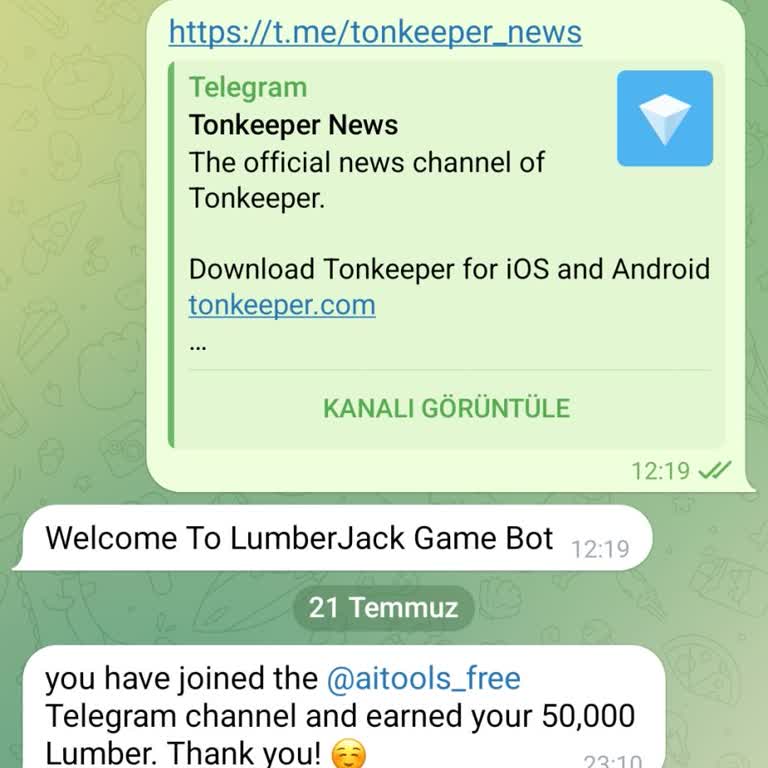 Lumberjack Tokenleri Cüzdana Aktarmadı. Ton Coini Düştüğü Halde