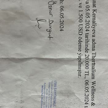 Thermalium Wellness Park Ücret İade Edilmedi