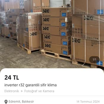 SEG Klima Ürünü Yok Denildi Fakat Toplu Satışlar Mevcut