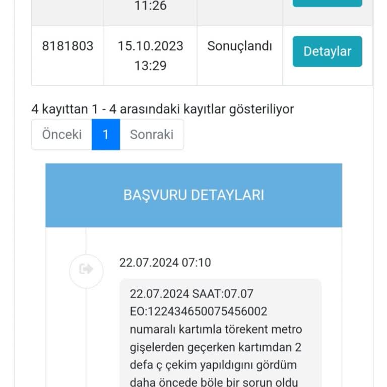 EGO Genel Müdürlüğü Metro Cihazlar Arızalı