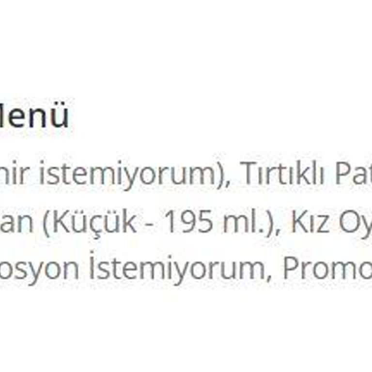 Burger King Eksik Ürün Gönderilmemesi