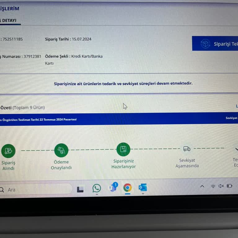 Avansas Sipariş Gecikmesi Ve Yardımcı Olunmaması