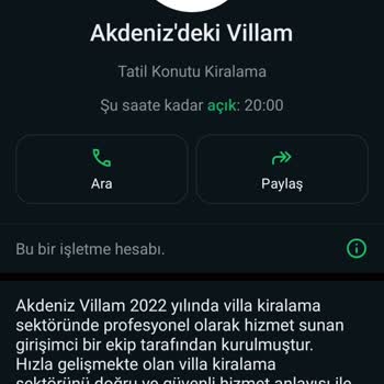Akdeniz'deki Villam Villa Kiralama Sürecinde İletişim Sorunları Ve İade Problemi