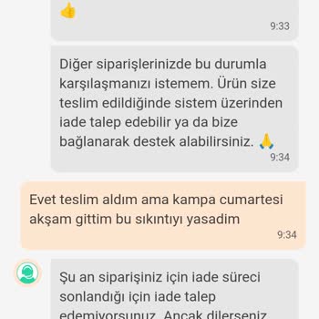 Dolaptan Alınan Ürün İle İlgili