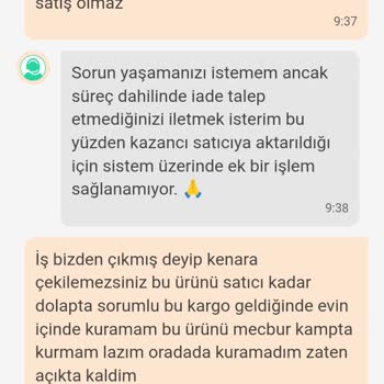 Dolaptan Alınan Ürün İle İlgili