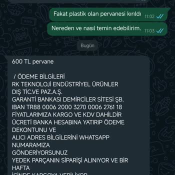 Raks Vantilatör Garanti Uygulaması