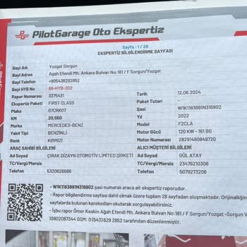 Pilot Garage Expert Firmanızın Lakayıt Ve Eşini Düzgün Yapmadı