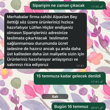 Reydeko Halı Reydeko 20 Mayıs'TA Verdiğim Siparişlerimi Hala Göndermiyor!