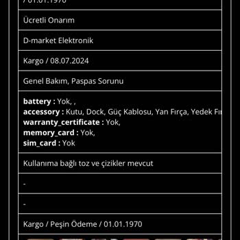 Hepsiburada Ücretli Onarım İçin Özel Servise Cihaz Gönderiyor