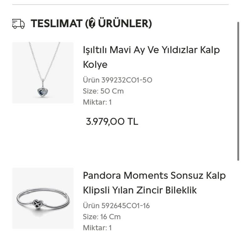 Pandora Mücevher İnternet Alışverişi İade Sorunu