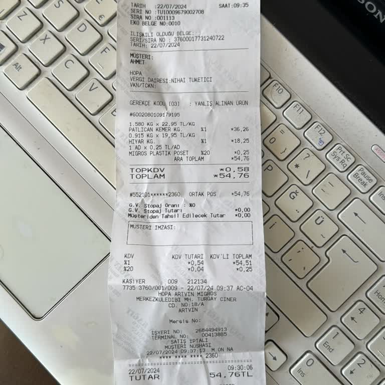 Migros Kasa Etiket Farklı Fiyat