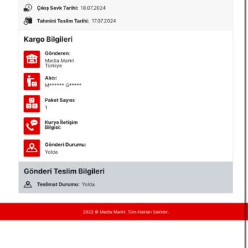Media Markt Derin Dondurucu Teslimat Problemi