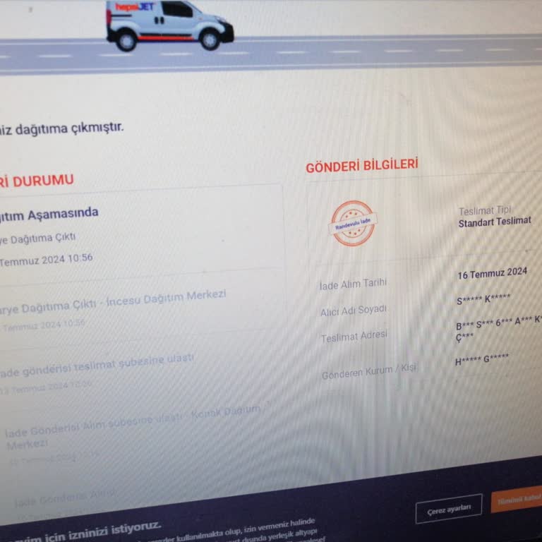 Hepsijet Kargomu Teslim Etmiyor!