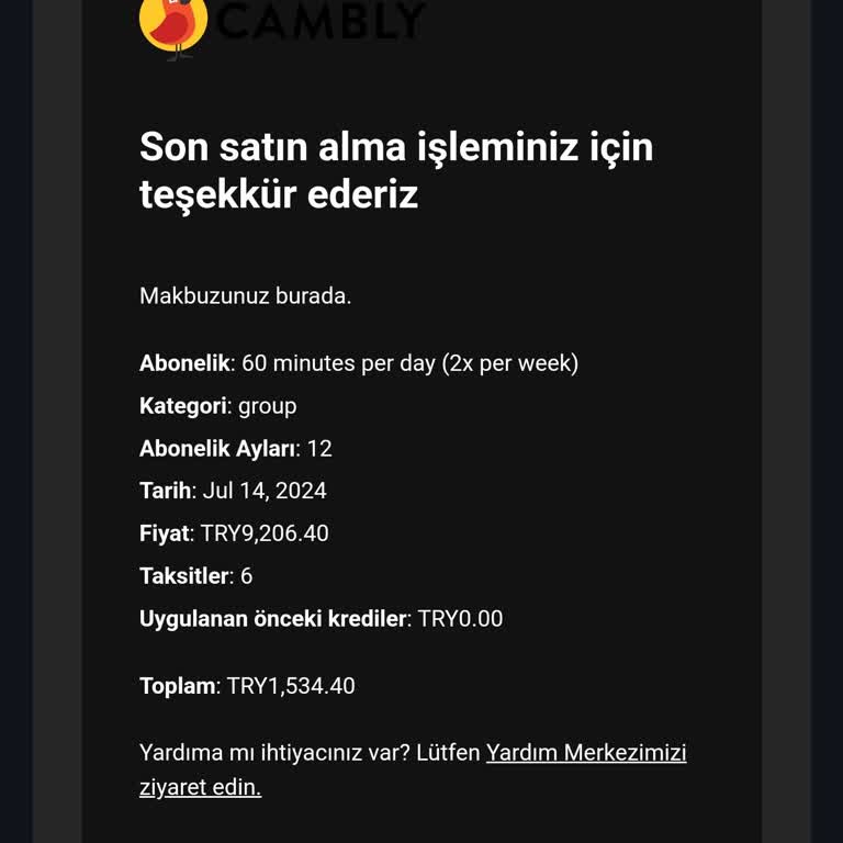 Cambly Otomatik Yenileme Problemi