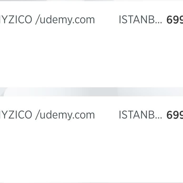 Udemy Aynı Ücreti 2 Kere Kartımdan Kesti