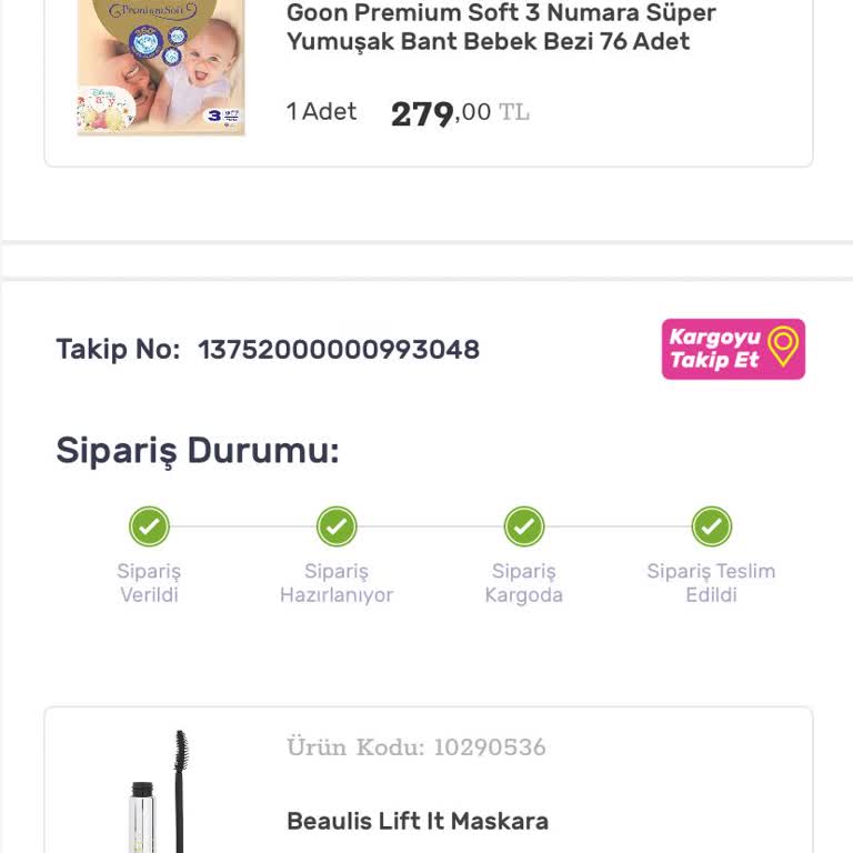 Gratis Online Sipariş İptal Olmaması