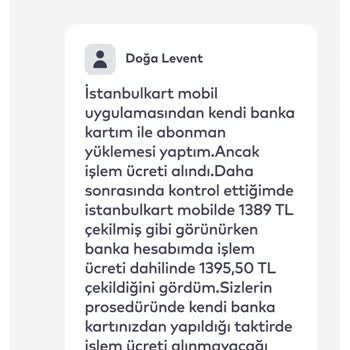 İstanbulkart İşlem Ücreti